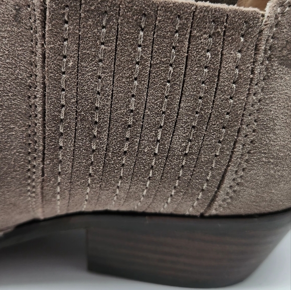 Lucky Brand Ankle Boots Booties Women’s 10M Folley Brown Taupe Suede Shoes - Picture 8 of 10